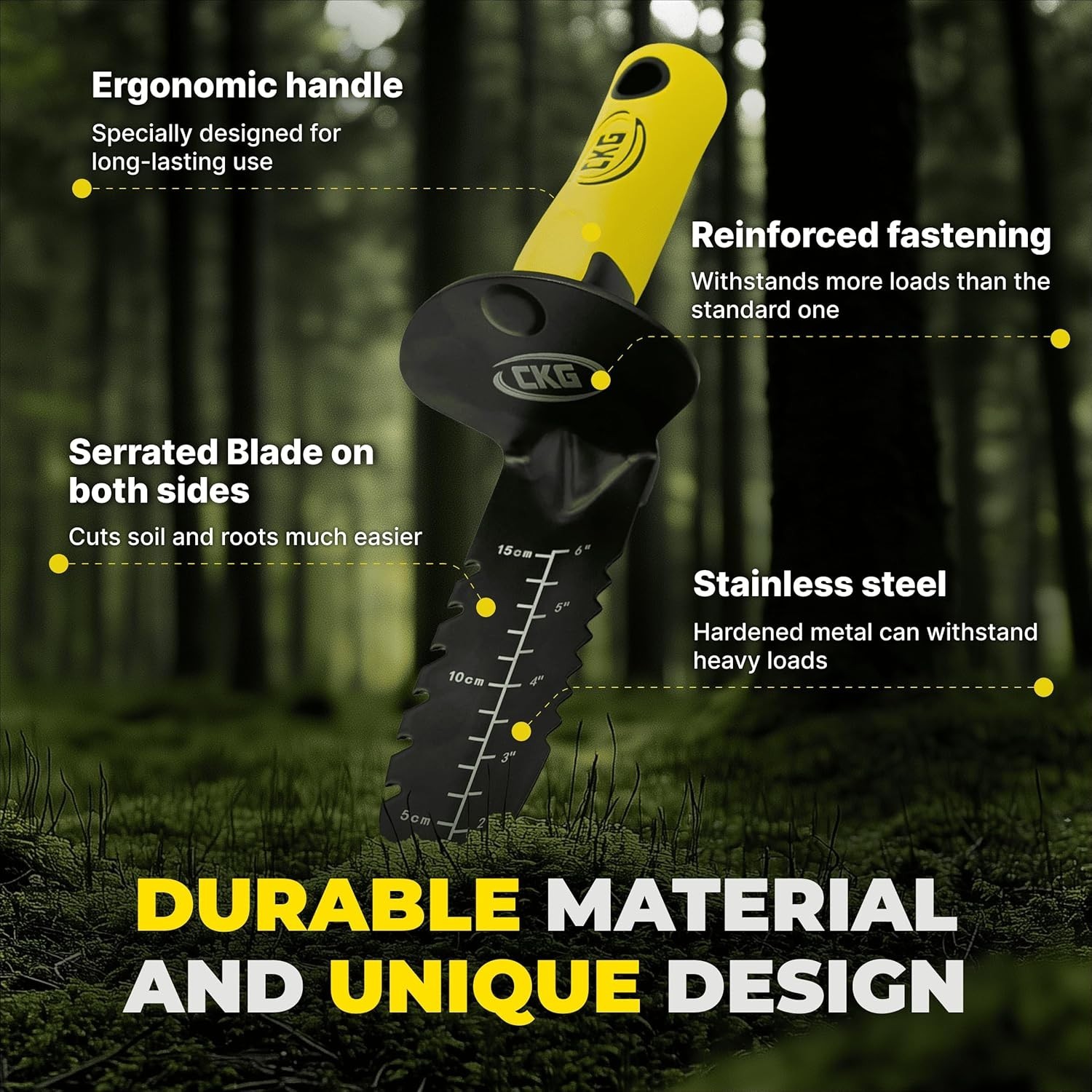 CKG Carbon Metal Detecting Set Spade Shovel, Digging Tool, Pouch Bag