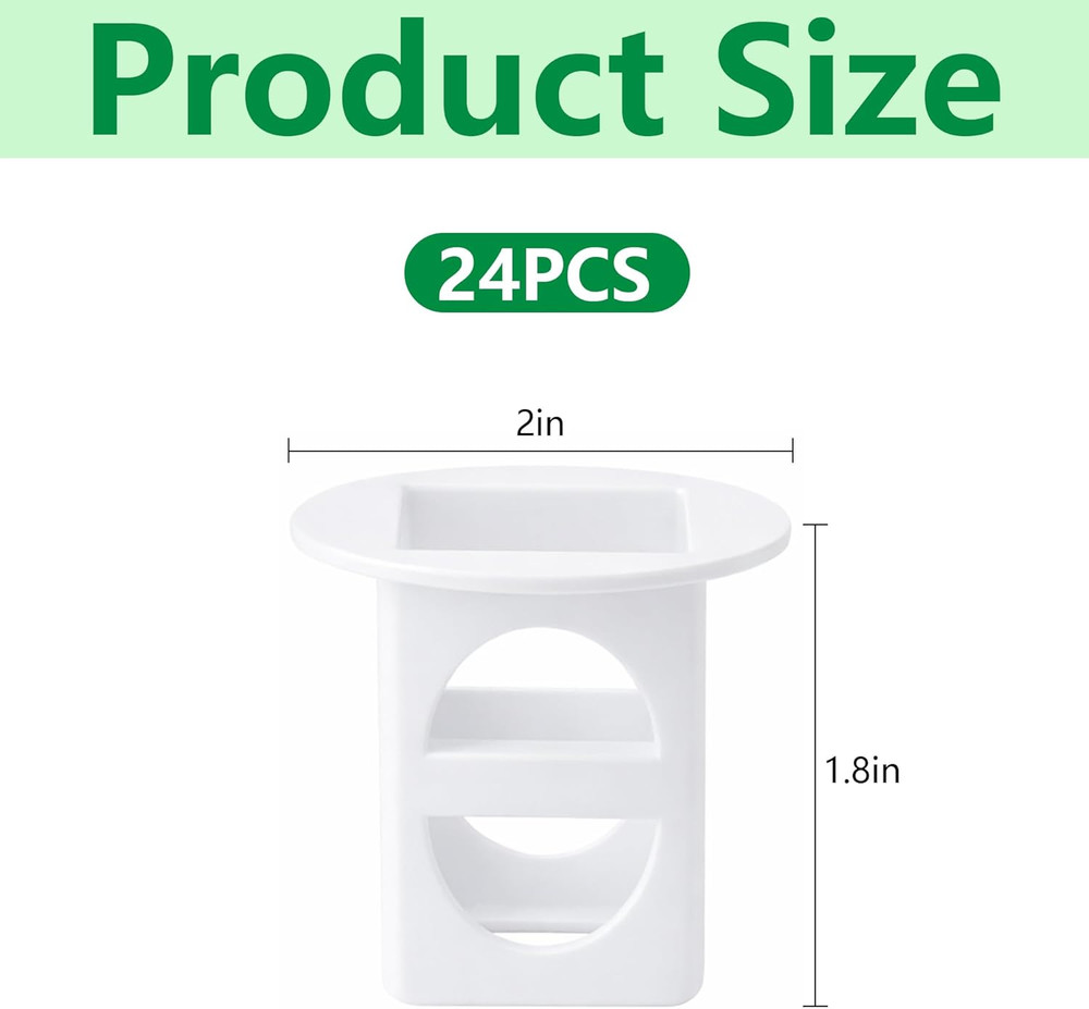 24 Pcs Grow Cubes for Hydroponic System, Grow Cube Hydroponic Cups Compatible wi