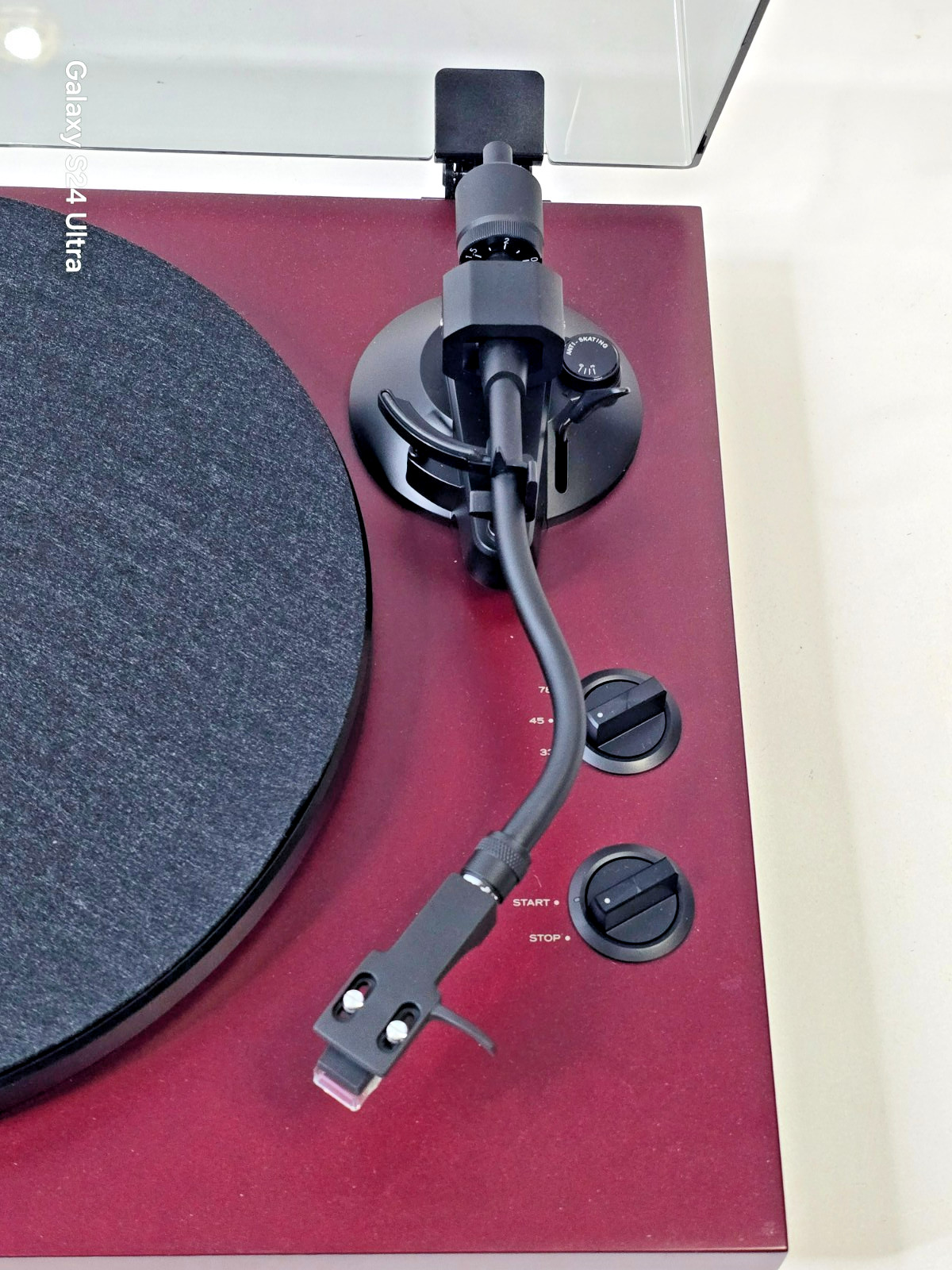 TEAC TN-400S Analog USB Turntable Record Player Cherry Red