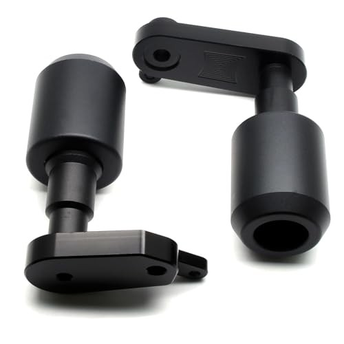 Motorcycle Frame Sliders, Falling Crash Protector Guards No Cut Kits Black