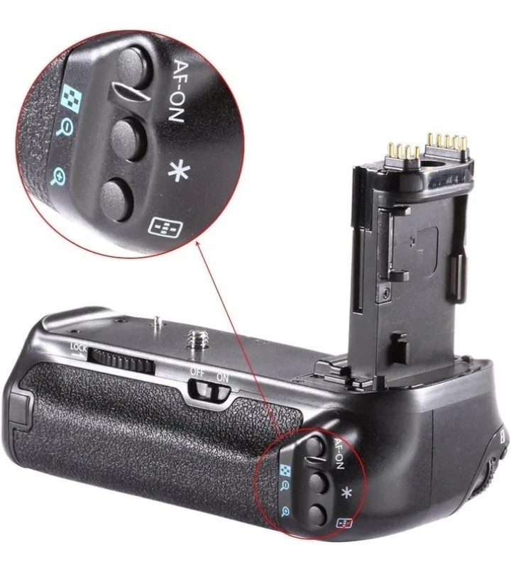 BG-E14 Battery Grip Replacement for Canon EOS 70D, 80D, 90D Digital Cameras