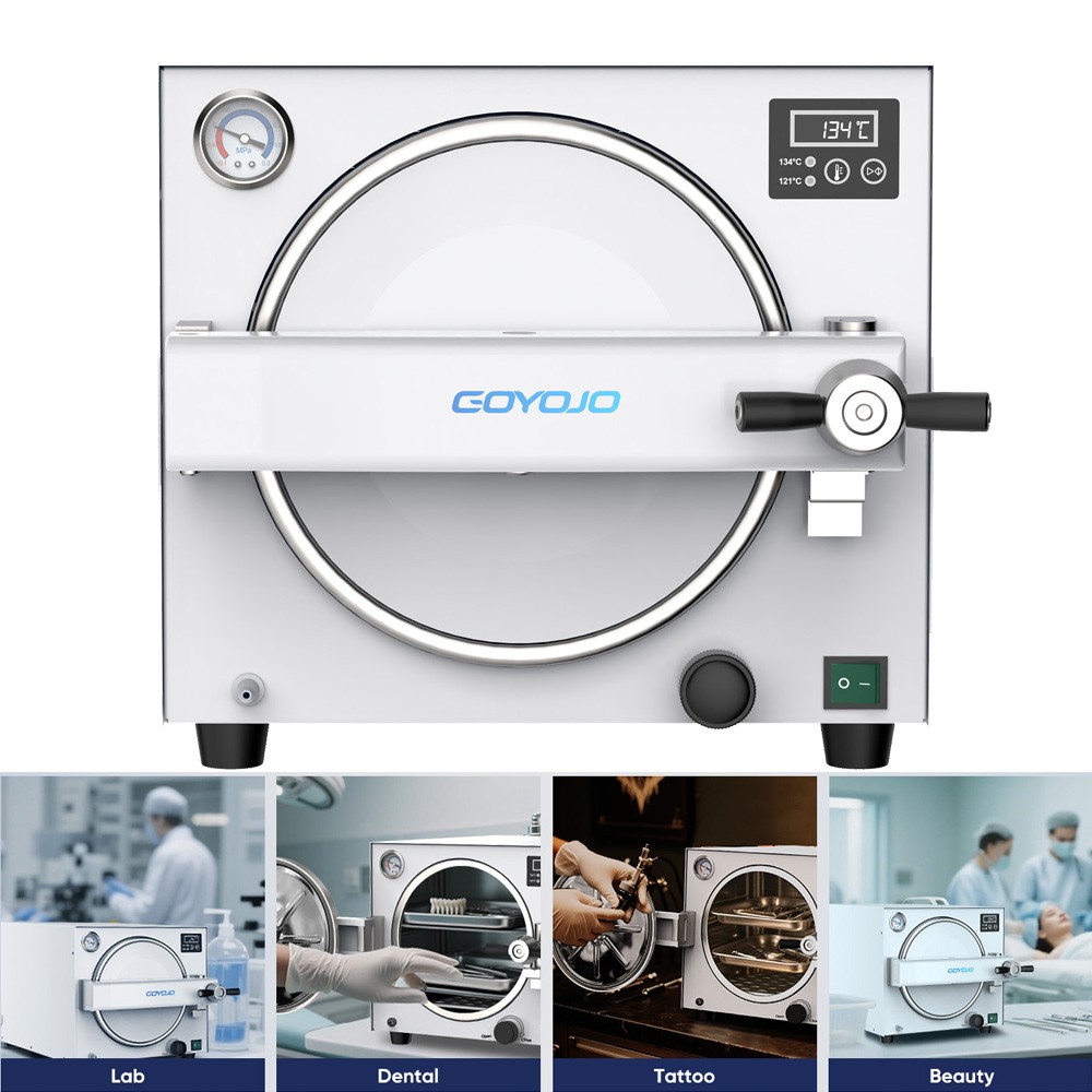 GOYOJO 18L Autoclave Sterilizer Tabletop Machine for Tattoo Dental Beauty Salon