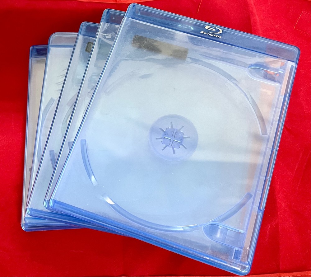 Pack of ( 10 ) Blu-Ray Standard Empty Replacement Cases - Holds 2