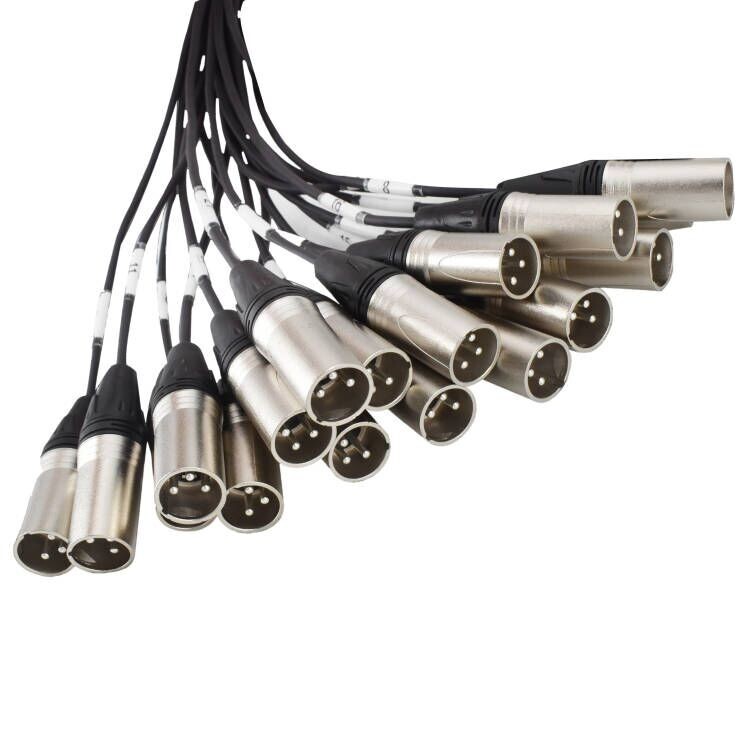 PRORECK 16-Channel Circuit Board Splitter Snake Cables XLR TRS Combo 5ft x 15ft