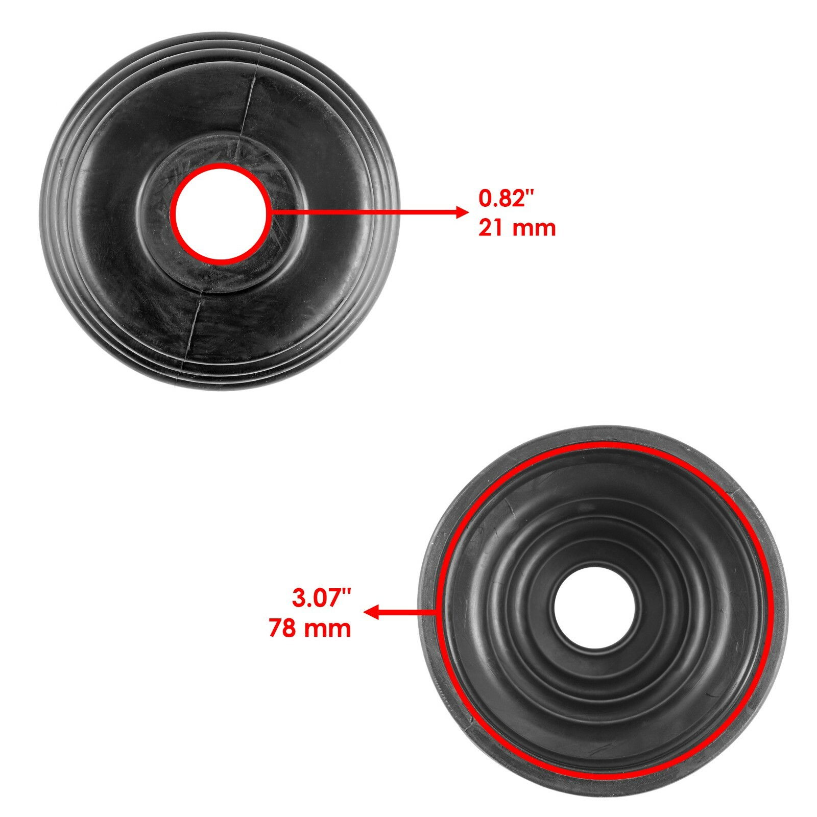 2 Front Axle Outer Inner CV Boot Kit For Polaris RZR XP 1000/RZR XP 4 1000 17-20