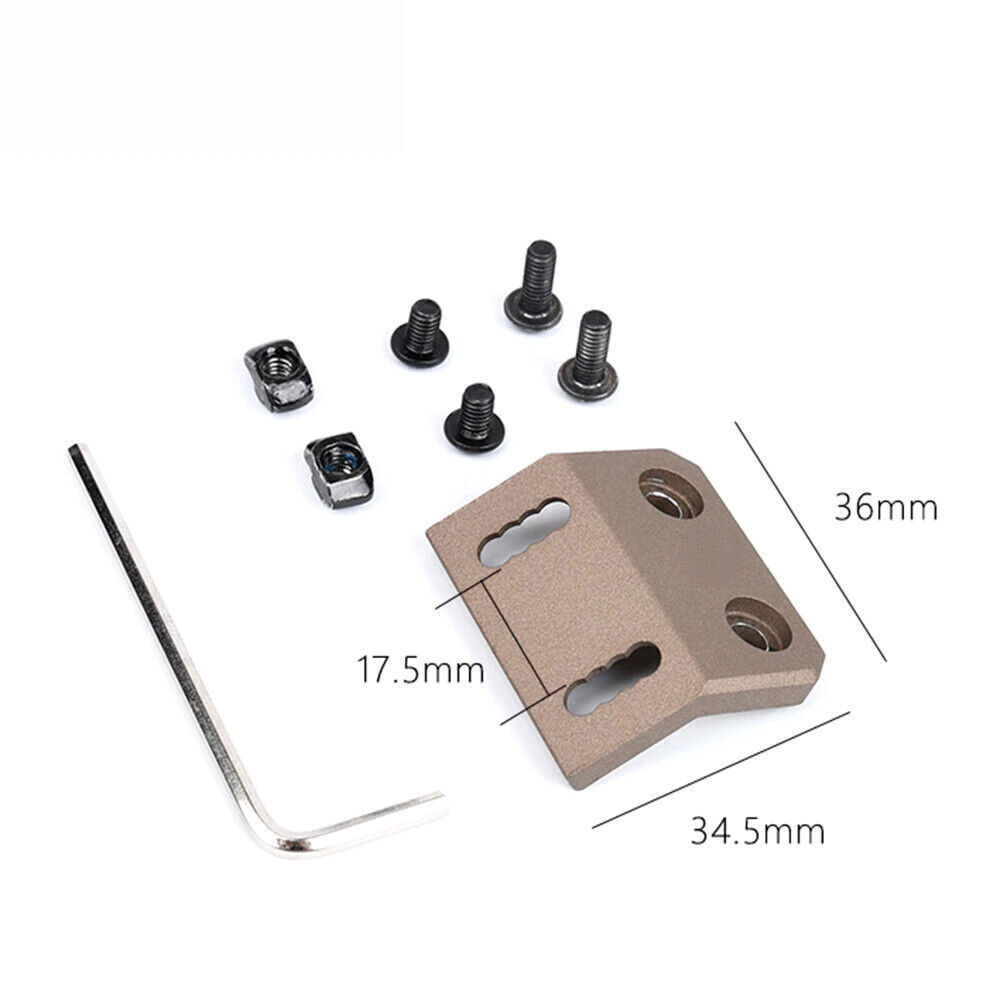 Tactical Scout Flashlight MLOK Keymod Offset Mount for PLHv2 M600 scoutlights