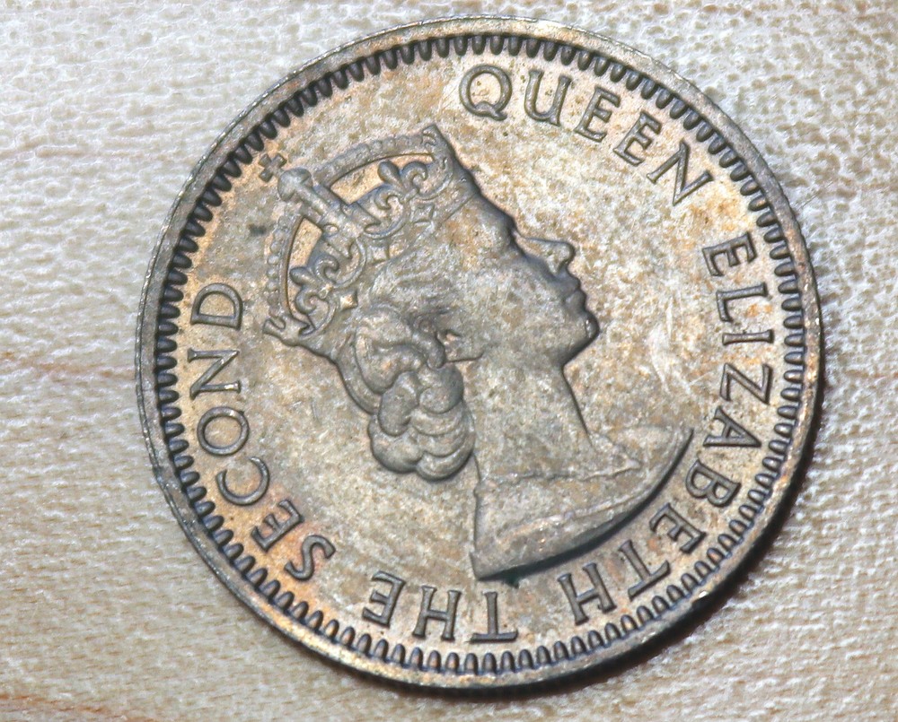 1960 Malaya & British Borneo 10 Cents