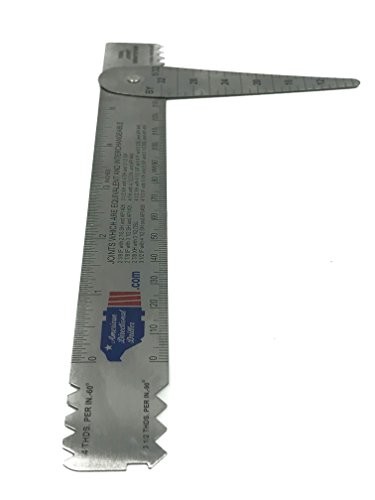Drill Pipe Connection Thread Identification Ruler with Nozzle Gauge () 1