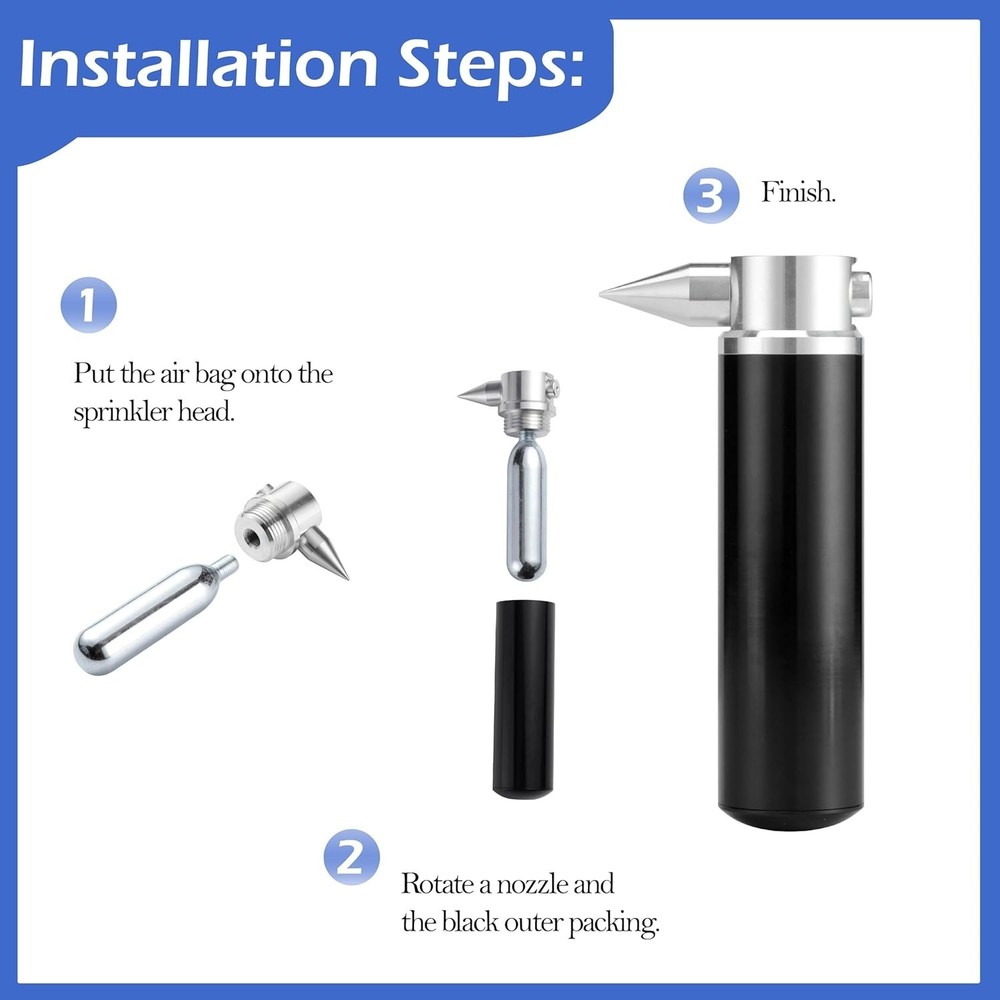 Portable CO2 Air Duster with Precision Control - Ideal for Cameras & Computers