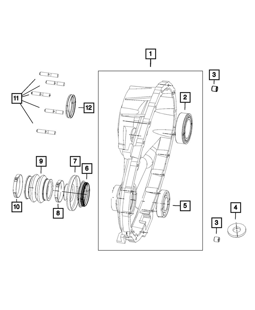 Genuine Mopar Input Seal 5019020AB