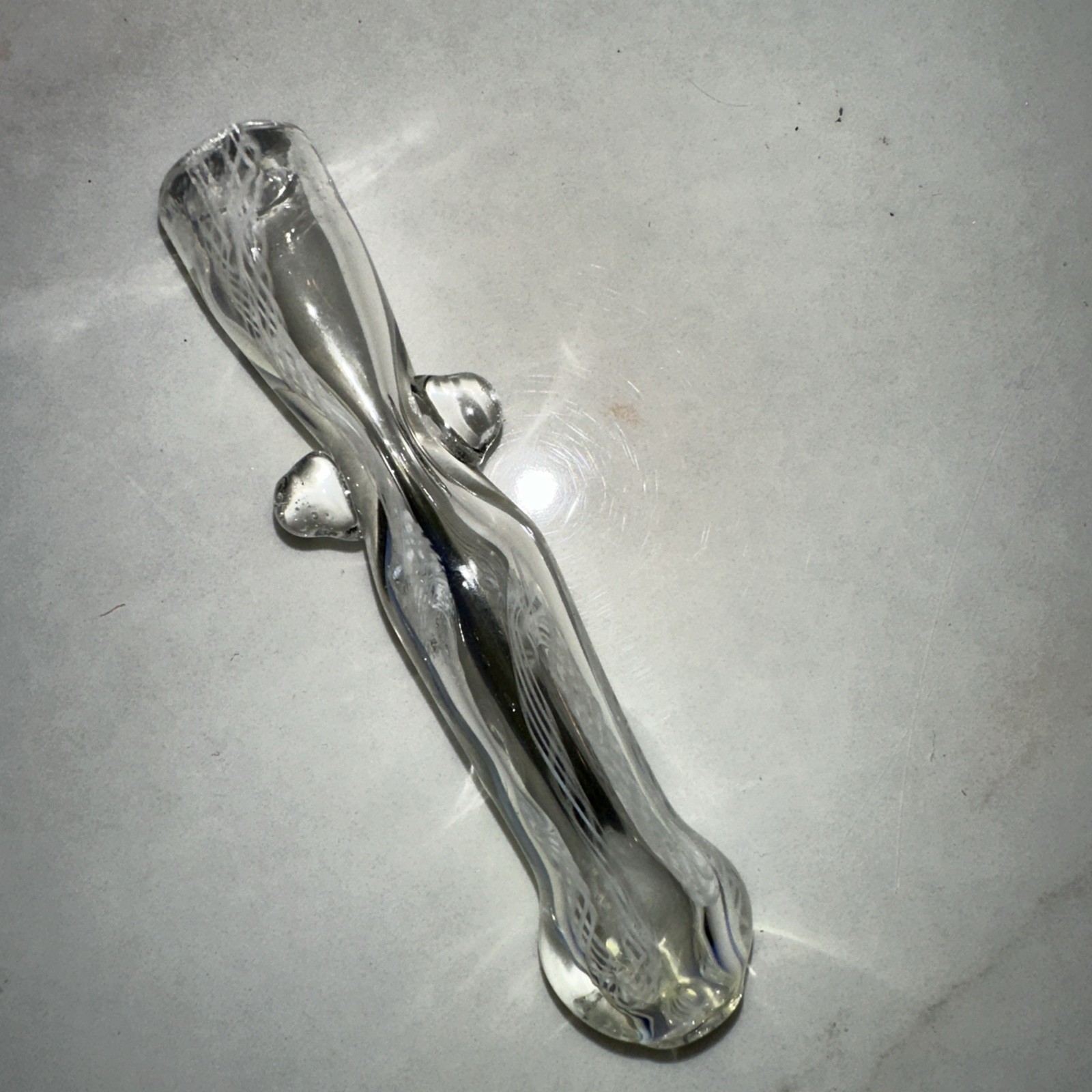 😎 8 PCS 🧡TOBACCO SMOKING PIPE ONE HITTER GLASS CHILLUM 💚 RANDOM COLOR