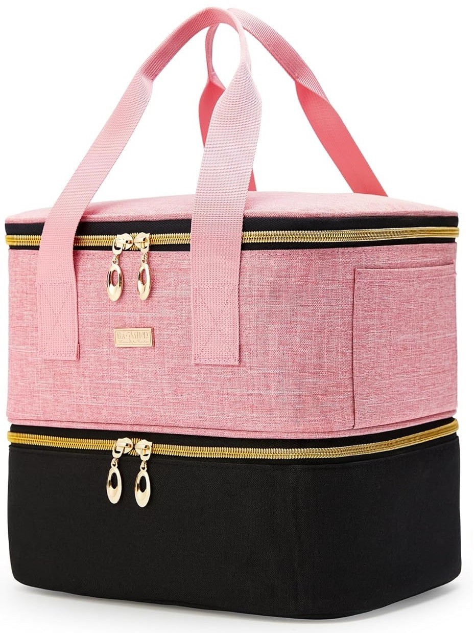 Nail Dip Organizer Case for 9 Dip Jars & All Tools Custom Storage/Travel Bag NEW