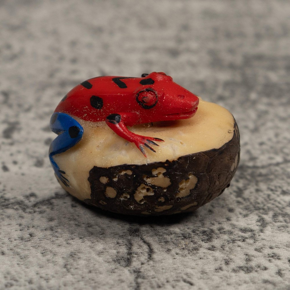 Vintage Frog Tagua Carving