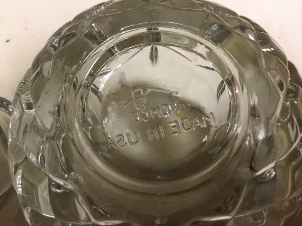 Home Interior Glass Candle Holders Pair