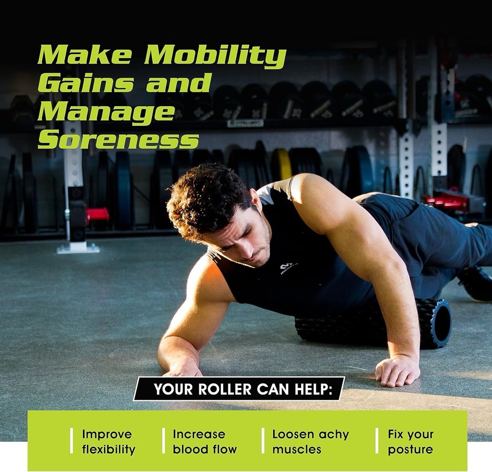 Textured Foam Rollers for Muscle Massage