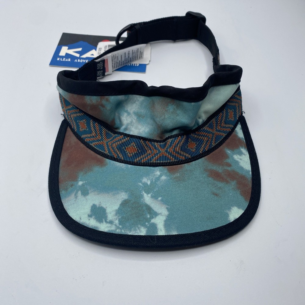Kavu Strapvisor Visor Wave Tie Dye Adjustable One Size NWT!