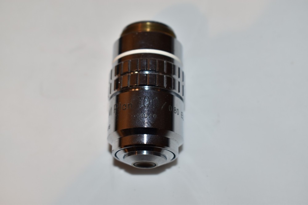 ^^ NIKON M PLAN 100/0.80 ELWD MICROSCOPE OBJECTIVE (WY72)