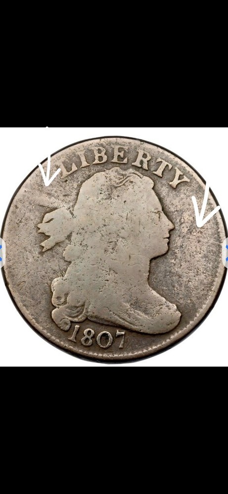 1807 Large Cent Comet Obverse var3