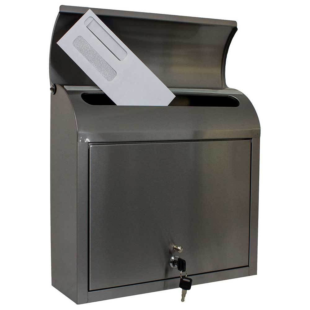 Qualarc, Modern, Compton locking mailbox, stainless steel