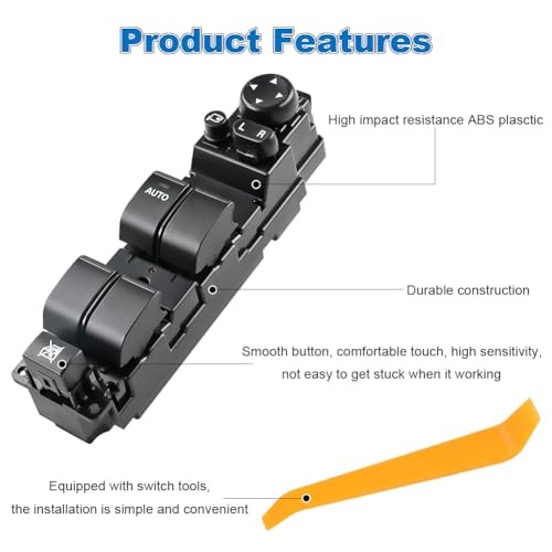 Automatic Power Master Window Switch Compatible with Mazda 2 L4 1.5L 2011 2012