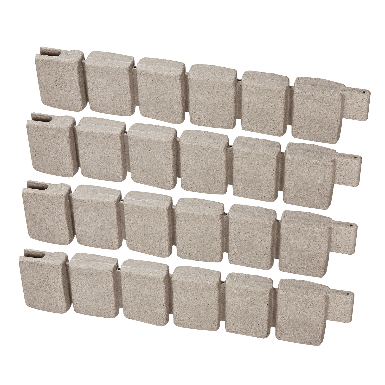 VEVOR Fake Stone Landscape Edging 47.2 x 9 in Lawn Edging Border Fade-Resistant