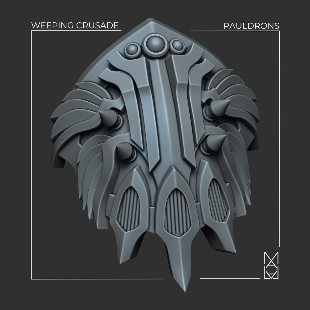 WEEPING CRUSADE CUSTODIAN PAULDRONS