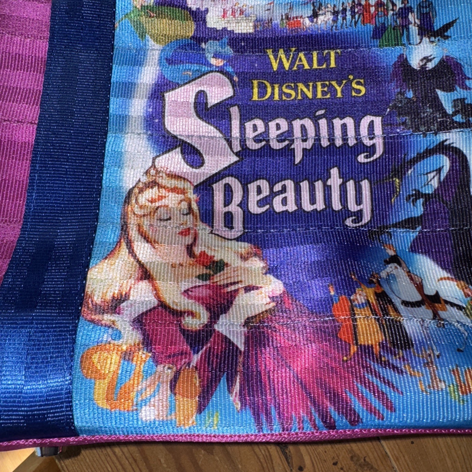 Disney Parks Harveys Sleeping Beauty Maleficent Medium Poster Tote Seatbelt Bag