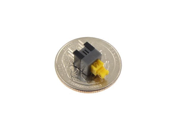 20pcs 7*7mm Momentary Type DPDT PushButton Switch - Yellow Head