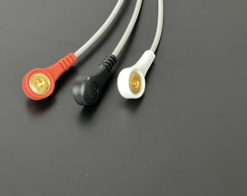 Nihon Kohden ECG Cable 3 Leads Snap Compatible - Same Day Shipping