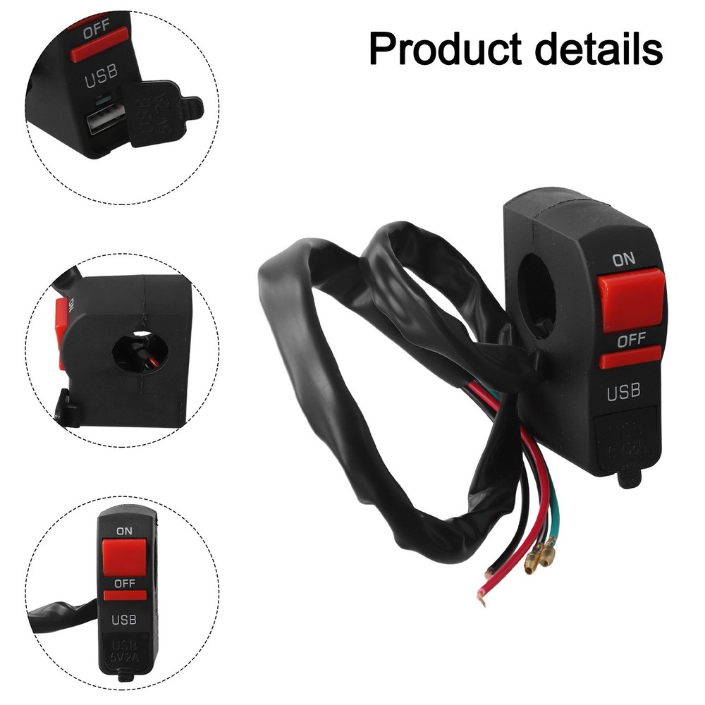 Convenient Motorcycle USB Charger with Built In Headlight Functionality