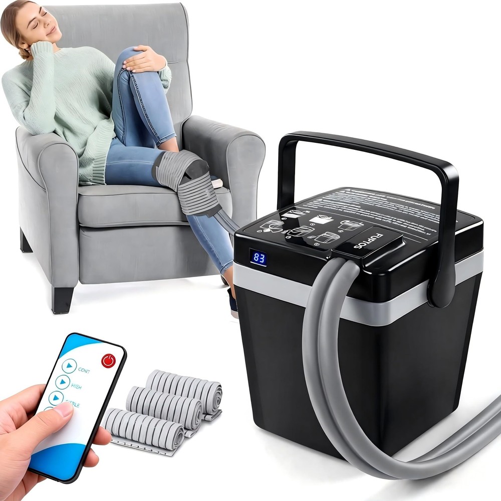 Cold Therapy Machine Portable Ice Machine for Knee After Surgery with Adjusta...