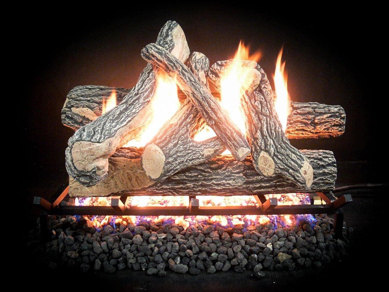 Dreffco 18" 24" 30" Great Oak Premium Realistic Vented Gas Logs (logs only)