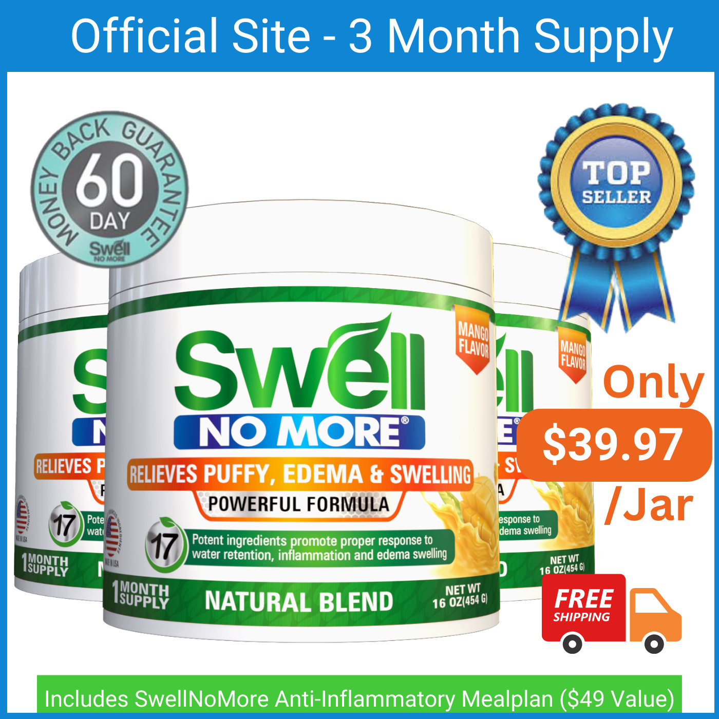 Swell No More Reduces Swollen Feet, Swollen Legs Swollen Ankles Edema Puffy Eyes