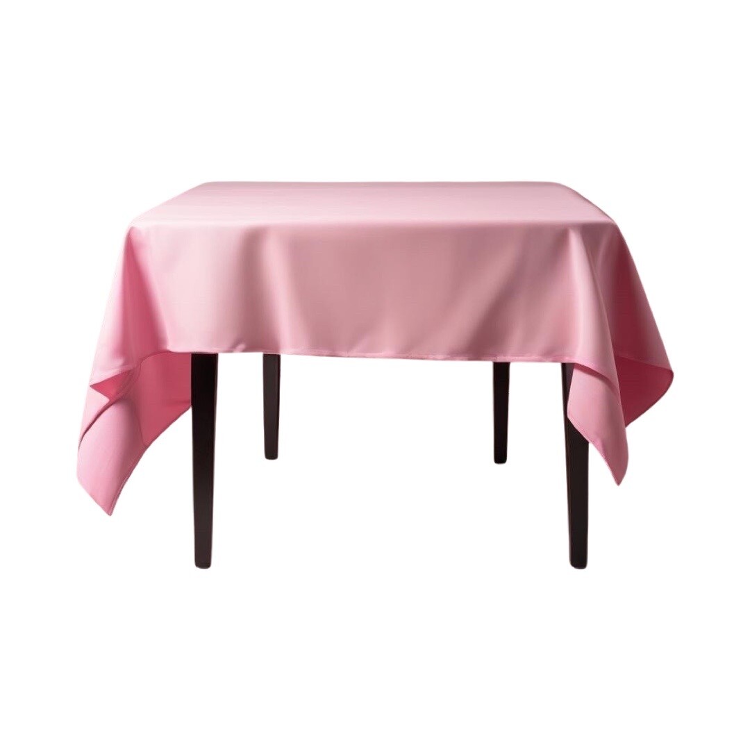 Square Polyester Tablecloth 52x52'' Wedding Banquet Polyester Table Cover 1-36pc