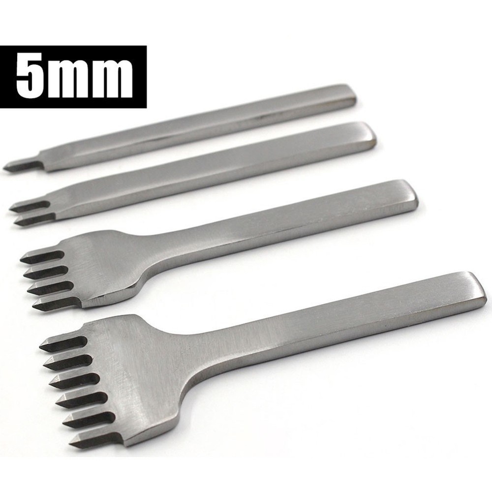 Professional Hole Punch Tool for Leather Craft Pricking Iron Stitching Chisel