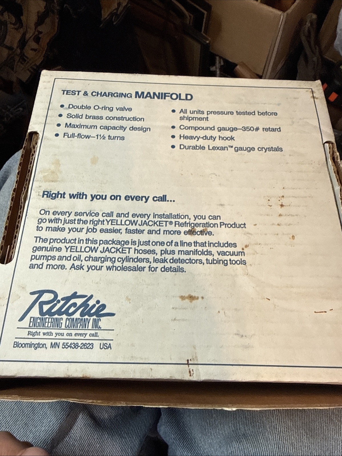 Yellow Jacket 41215 Testing & Charging Manifold Gauges R12 22 502