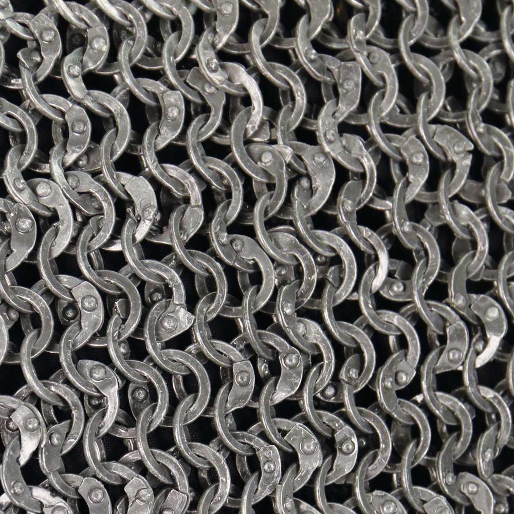 Mail Armor Coif, Riveted Darkened Aluminum