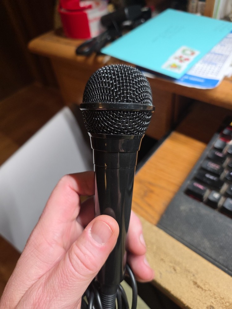 Singing Machine Wired Microphone Replacement Dynamic Karaoke Handheld 10ft Cord