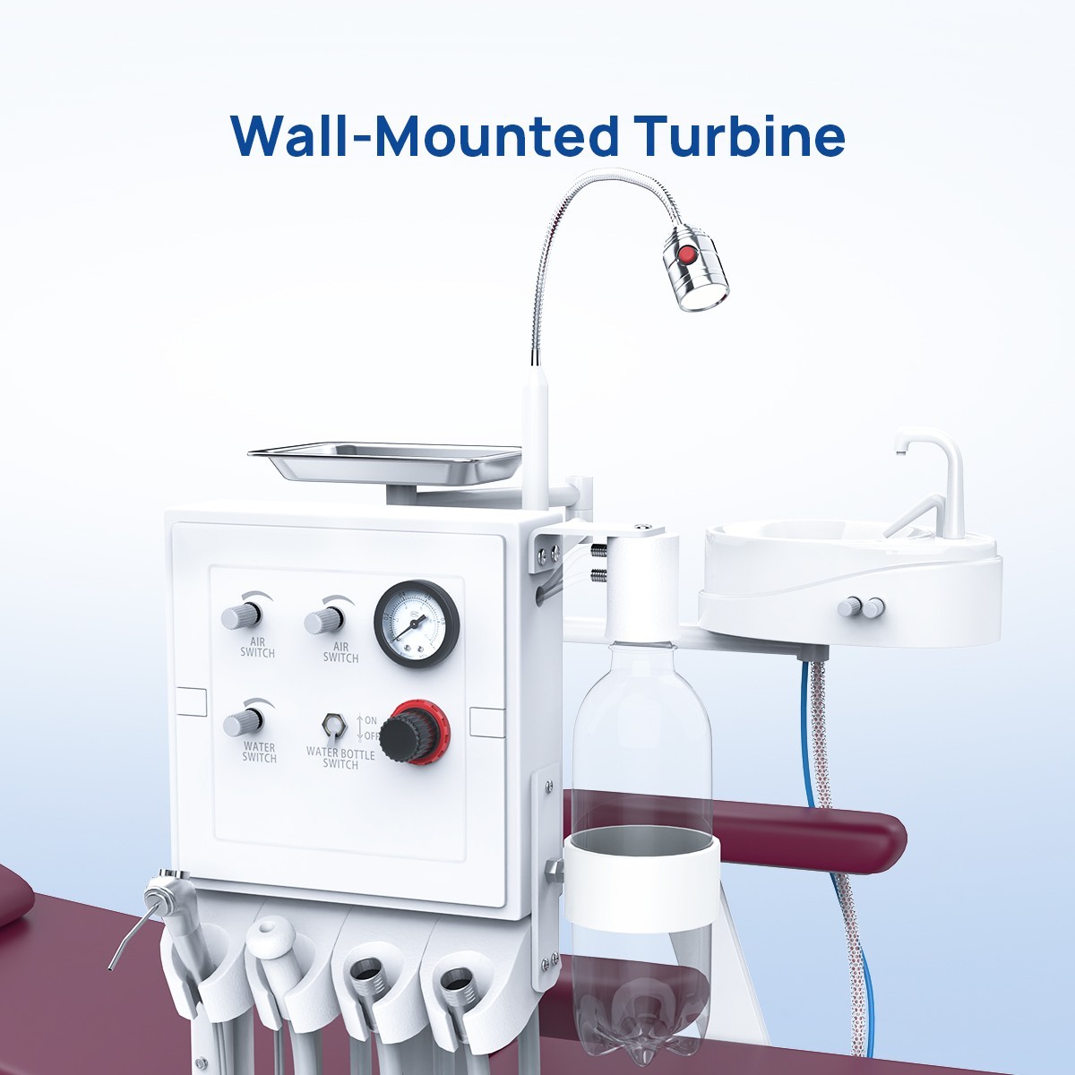 Portable Dental Delivery Unit with Air Compressor Suction / Chair+Turbine Unit