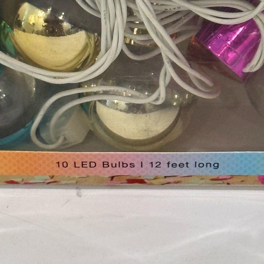 NEW MERKURY Innovations Multicolor Dipped Bulb LED String Lights