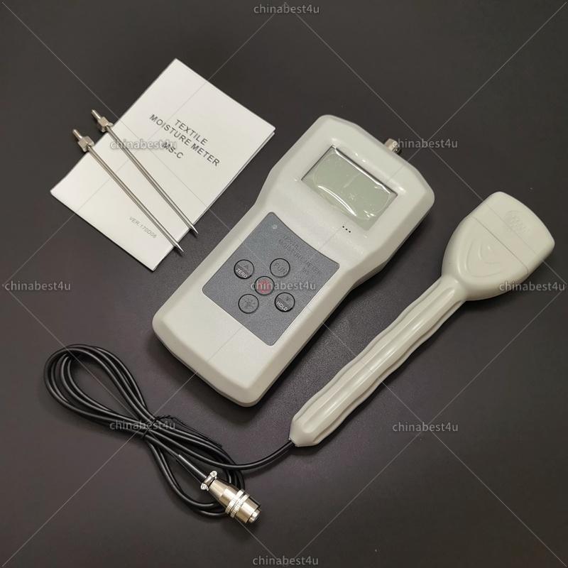 Textile Moisture Meter Tester Analyzer For Clothes Wool Yarm Moisture Measuring
