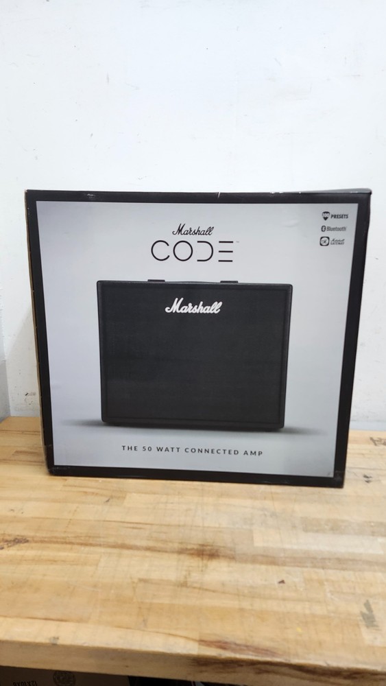 Marshall CODE 50W 1x12 Guitar Combo Amp Black- New Open Box