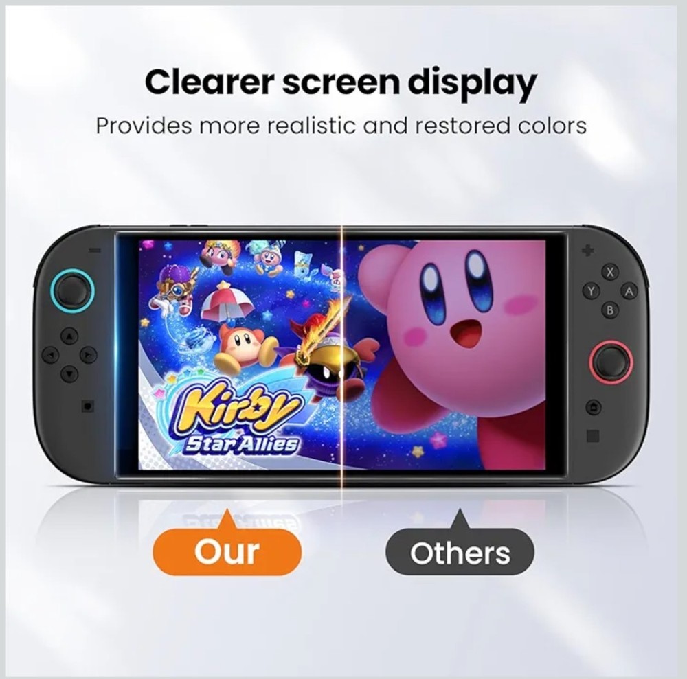2-Pack Tempered Glass Screen Protector for Switch 2 (2025) 7.9” HD Clear