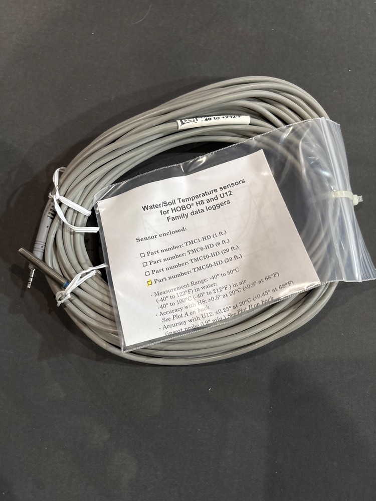 Onset TMC50-HD Series Temperature Sensor 50 Ft Length