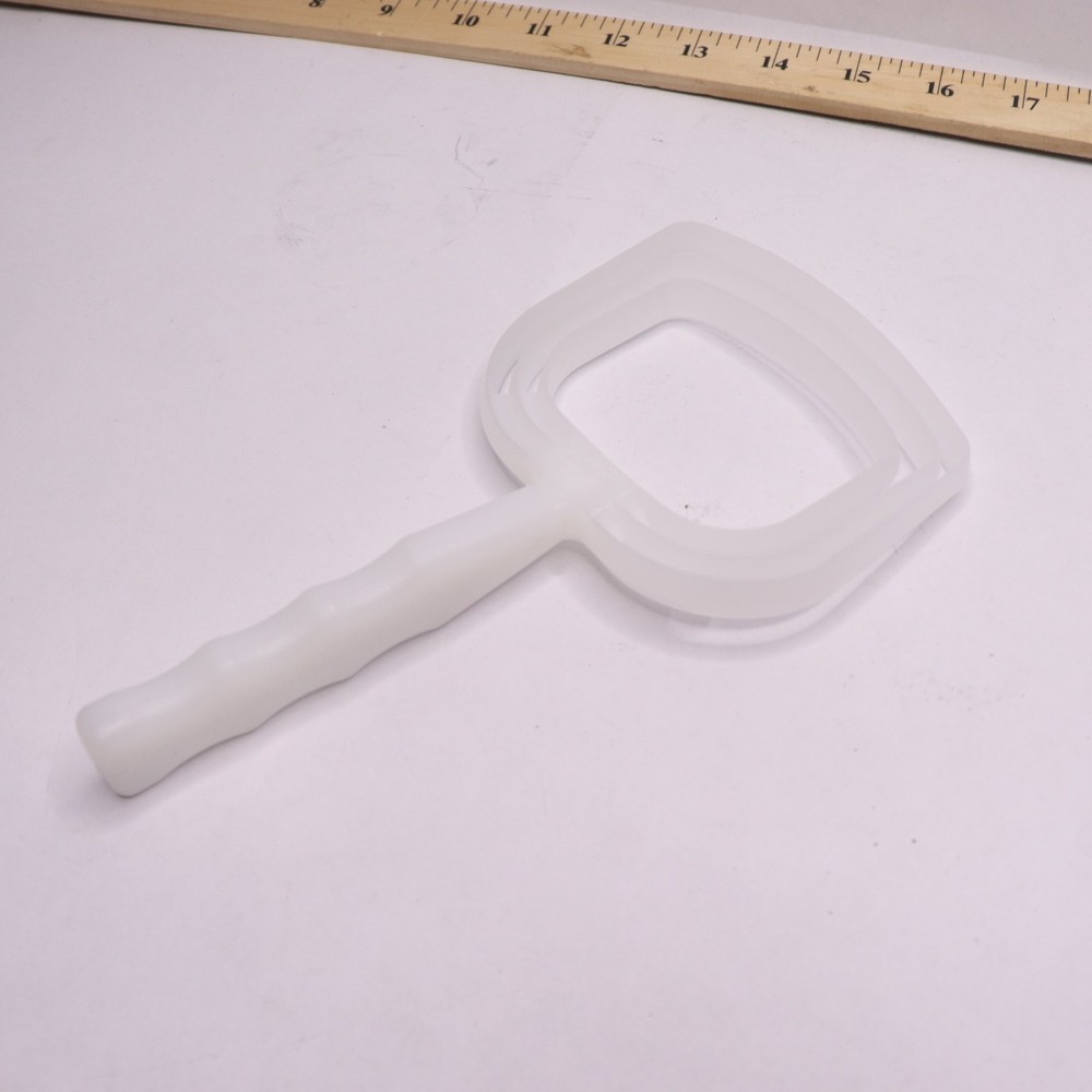 Square Bone Dust Scraper Polyethylene 8"