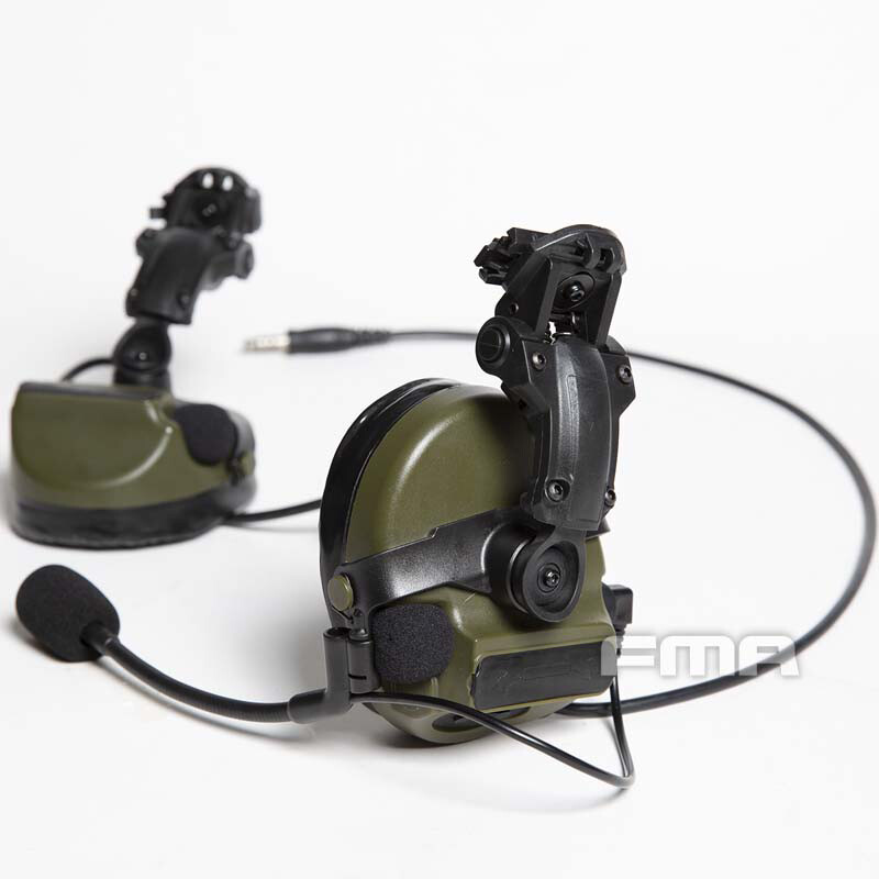 FMA Tactical Headset Helmet ARC Rail Bracket Adapter AMP Bridge COMTAC3 Headset