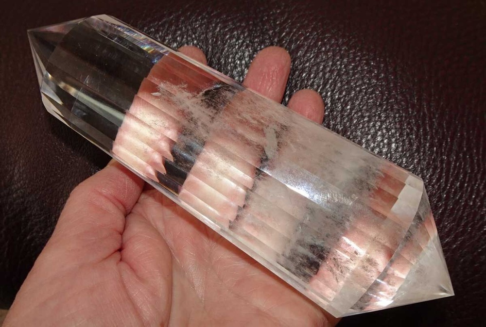 Clear Quartz Vogel 24-sided Large Crystal - v2001