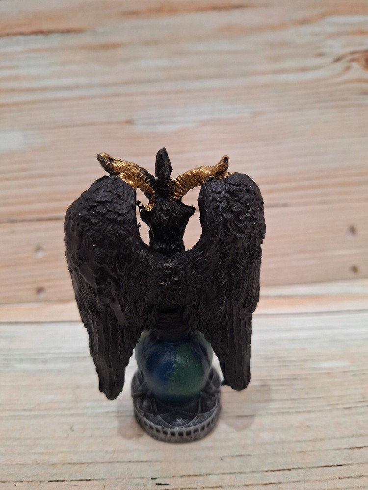 Templar Sabbatic Goat Baphomet Satan Black / Size 4.5" X 2.5" / Devil / Evil