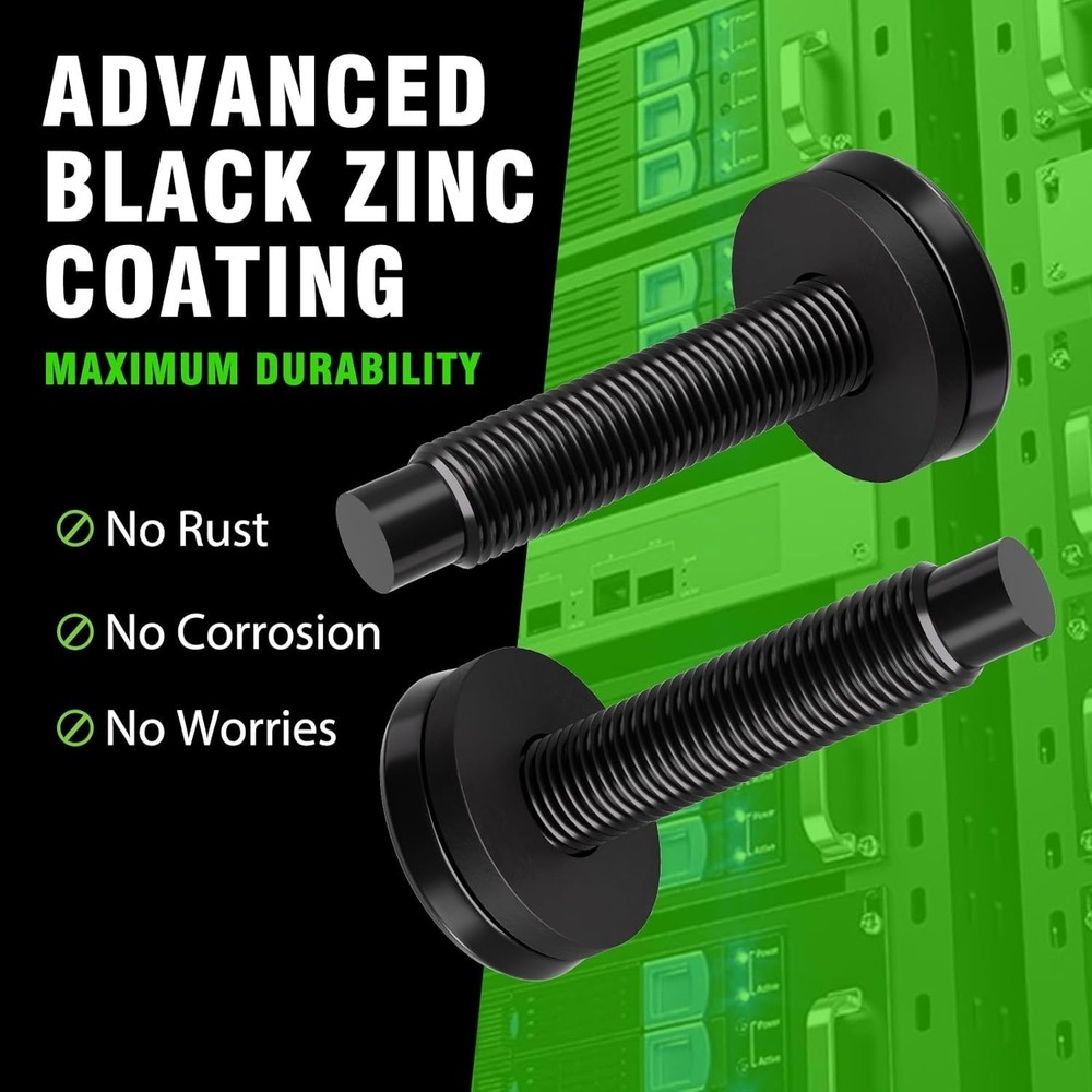 50-Pack 10-32 Rack Screws with Washers – Durable, Rust-Resistant for Server Rack