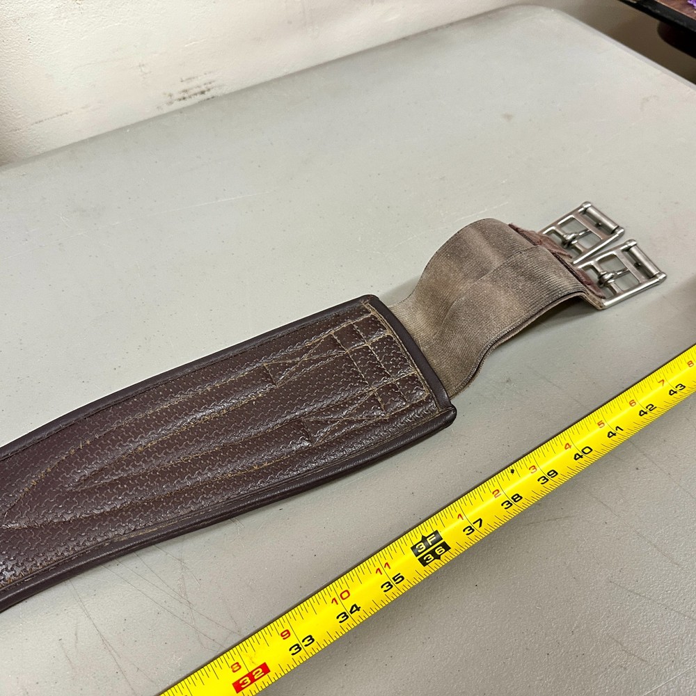 Leather Contour Hunter Girth 46”